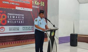 Upacara Pemberian Remisi ini Dilakukan Secara Simbolis di Gedung Aula, Senin (02/05/2022), (Foto: V24/M.anwar)