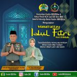 Letkol Inf Didin Nasruddin Darsono dan Ny.Trinil Didin Nasruddin Mengucapan Selamat Hari Raya, Senin (02/05/2022), (Foto: V24/Madli)