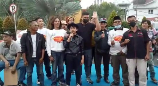 Kegiatan ini Merupakan Sosialisasi Tertib dan Santun Berlalu Lintas Melalui Live Musik, Jumat (29/04/2022), (Foto: V24/VINA)