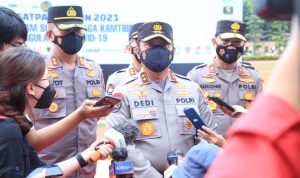 Dedi Mengimbau Kepada Seluruh Masyarakat yang Mudik untuk Menghindari Puncak Arus Balik, Selasa (03/05/2022), (Foto: V24/AL)