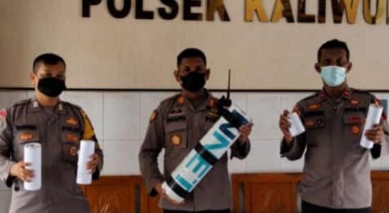 Polsek Kaliwungu Mencegah Aksi Tawuran dan Peredaran Petasan, Selasa (03/05/2022), (Foto: V24/AL)