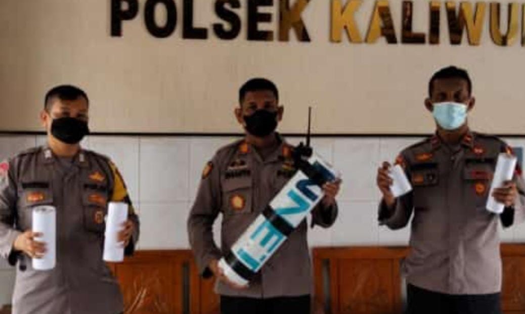 Polsek Kaliwungu Mencegah Aksi Tawuran dan Peredaran Petasan, Selasa (03/05/2022), (Foto: V24/AL)