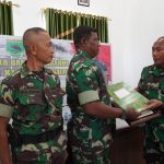 Pangdam melaksanakan peletakan batu pertama pembangunan gedung serba guna, Sabtu (07/05/2022), (Foto: V24/AL)