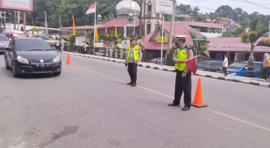 Personel Polres Simalungun Sampai Saat ini Masih Siap Siaga, Minggu (08/05/2022), (Foto: V24/AL)