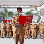 ersebut juga dihadiri Wabup Rohil H Sulaiman SS MH, Senin (09/05/2022), (Foto: V24/Reza)