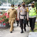 Irwasum Polri beserta Kapolda Sumut dan rombongan mengunjungi Kawasan Parawisata, Senin (09/05/2022), (Foto: V24/AL)