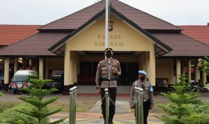Kapolres Kubu Raya, AKBP Jerrold HY Komuntoy, S.I.K, M.Si , Senin (09/05/2022), (Foto: V24/Dedi)
