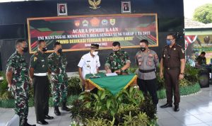 TMMD Sengkuyung tahap I Tahun 2022 Kodim 0725/Sragen , Rabu (11/05/2022), (Foto: V24/Amir)