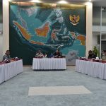 Diskusi Terkait Kerja Sama Dalam Pertukaran Informasi Antara Bakamla RI dan ABF, Kamis (12/05/2022), (Foto: V24/AL)