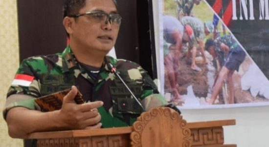 Korem 174/ATW Merauke Brigjen TNI E. Reza Pahlevi, S.E, Rabu (11/05/2022), (Foto: V24/AL)