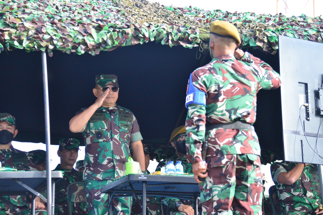 Latihan Penembakan Secara Terpadu Satuan Artileri Medan, Jumat (13/05/2022), (Foto: V24/AL)