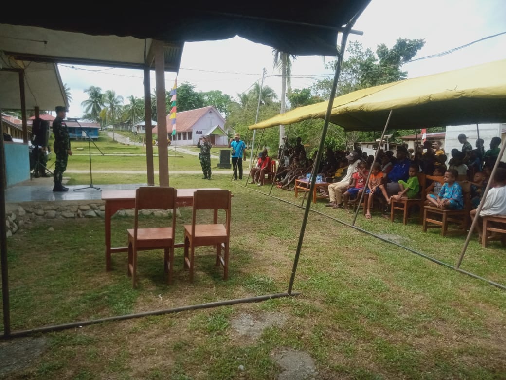 Dinas Kesehatan Kembali Menggelar Pengobatan Massal di Kampung Yabanda, Sabtu (14/05/2022), (Foto: V24/AL)