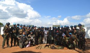 Mayor Czi Muhammad Rofki didampingi Pasi Cimic, Kapten Arh Angga Trisna, Sabtu (14/05/2022), (Foto: V24/AL)