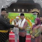 Bupati Juga Meresmikan Masjid Al-Falah Rantau Panjang Kanan, Senin (16/05/2022), (Foto: V24/Reza)