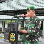 Korem 023/KS melaksanakan Upacara Bendera bulanan, Selasa (17/05/2022), (Foto: V24/AL)