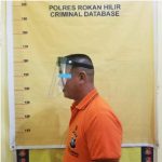 Polres Rokan Hilir, Senin (16/05/2022), (Foto: V24/Reza)