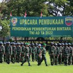 Pendidikan Pembentukan Bintara (Diktukba) TNI AD TA 2022 di Lapangan Jenderal Soedirman, , Rabu (18/05/2022), (Foto: V24/AL)