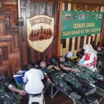 Kegiatan ini Merupakan Wujud Kepedulian Prajurit Satgas Yonif 126/KC, Jumat (20/05/2022), (Foto: V24/AL)