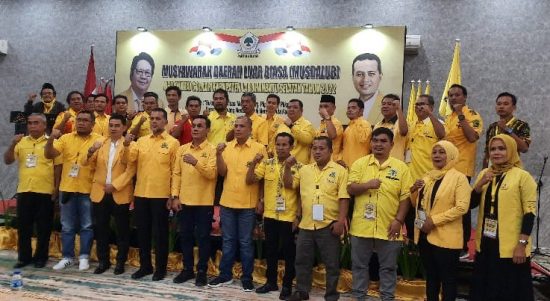 Partai Golkar di Kabupaten Labuhanbatu Selatan, Jumat (20/05/2022), (Foto: V24/AL)