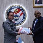 Kepala Bakamla RI Laksdya TNI Dr. Aan Kurnia Menerima Kunjungan UNODC, Kamis (19/05/2022), (Foto: V24/AL)