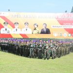 Mayjen TNI Achmad Daniel Chardin, SE, Msi, Saat Memimpin Upacara, Jumat (20/05/2022), (Foto: V24/AL)