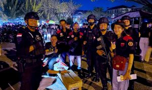 Patroli Pada Malam Penutupan Pekan Gawai Dayak (PGD) Ke XXXVI, Minggu (22/05/2022), (Foto: V24/AL)