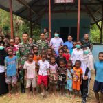Pos Ubrub Bekerja Sama dengan Puskesmas Ubrub Memberikan Imunisasi, Kamis (26/05/2022), (Foto: V24/AL)