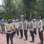Personel Melaksanakan Tugas Pengamanan di Gereja Protestan dan Gereja Katholik, Kamis (26/05/2022), (Foto: V24/M.anwar)