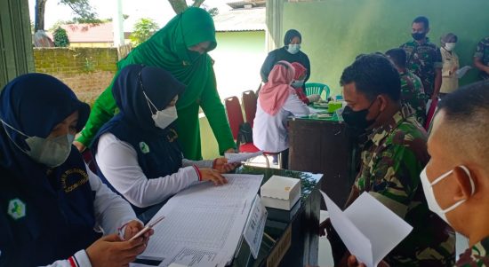 Monitoring Dan Deteksi Dini Penyakit Tidak Menular Kepada Para Prajurit TNI, Selasa (24/05/2022), (Foto: V24/Madli)
