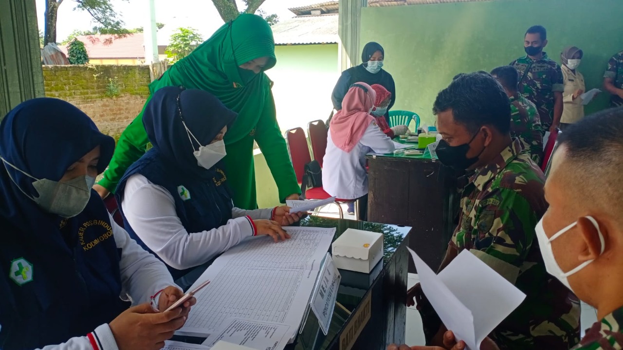 Monitoring Dan Deteksi Dini Penyakit Tidak Menular Kepada Para Prajurit TNI, Selasa (24/05/2022), (Foto: V24/Madli)