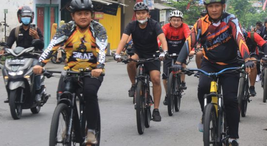 Kegiatan ini Dimulai Pukul 06.30 WIB, Start dari Mapolsek Nglegok, Kamis (26/05/2022), (Foto: V24/Madli)