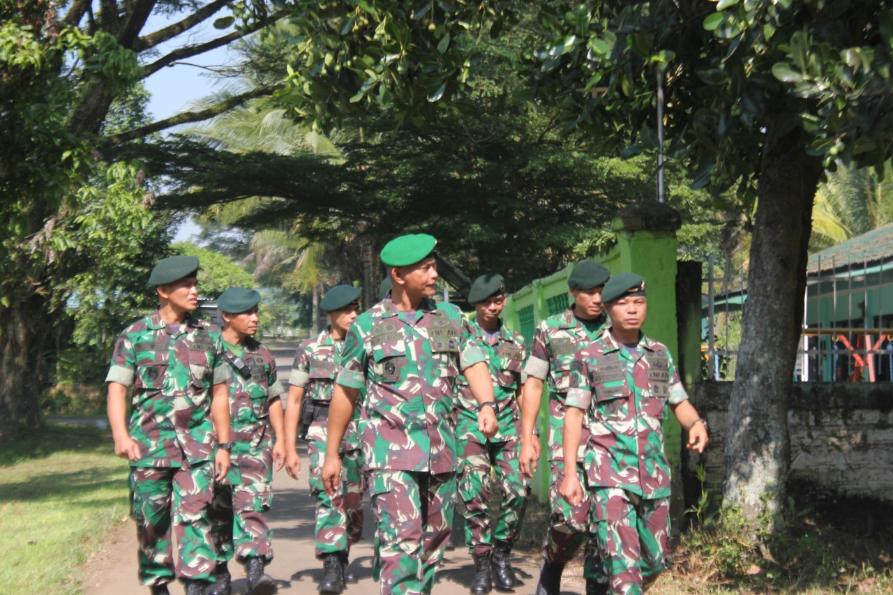 Inspeksi Dilaksanakan Oleh Pussenif dan Dipimpin Brigjen TNI Agus Saepul S.Sos M.M, Jumat (27/05/2022), (Foto: V24/AL)