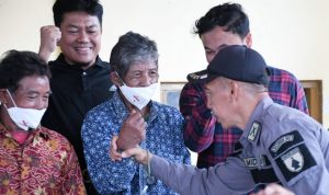 Momen Kunjungan Tim Wasev TMMD Ke-113 di Desa Cepoko, Sabtu (28/05/2022), (Foto: V24/AL)