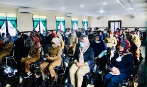 Para Tenaga Pengajar Kota Cimahi Bertempat di Gedung Ki Hajar Dewantara, Sabtu (28/05/2022), (Foto: V24/AL)