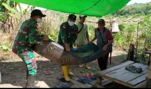 Anggota Satgas Turut Berdukacita Atas Meninggal Almarhum Usia 9 Tahun , Minggu (29/05/2022), (Foto: V24/AL)