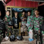 Kegiatan Sweeping yang Dilakukan Oleh Pos Skamto, Sabtu (28/05/2022), (Foto: V24/AL)