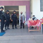 Satbrimob Polda Kalbar Kembali Melaksanakan Patroli Digereja, Minggu (29/05/2022), (Foto: V24/AL)