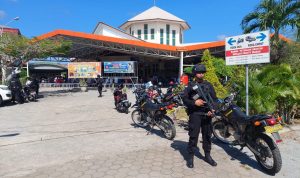 Patroli Melibatkan 6 Personel Satbrimob Polda Dipimpin Bripka Sunhadi, Minggu (29/05/2022), (Foto: V24/AL)