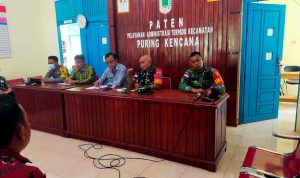 Rapat Koordinasi Kegiatan 17 Agustus 2022 Di Kantor Kecamatan Puring Kencana, Senin (30/05/2022), (Foto: V24/AL)