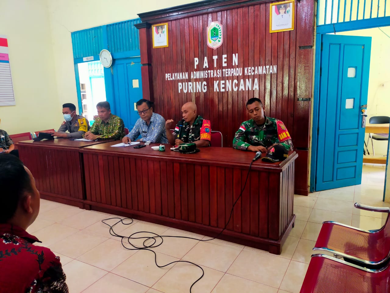Rapat Koordinasi Kegiatan 17 Agustus 2022 Di Kantor Kecamatan Puring Kencana, Senin (30/05/2022), (Foto: V24/AL)