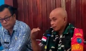 Camat Puring Kencana Berkordinasi Dengan Pak Danramil , Senin (30/05/2022), (Foto: V24/AL)